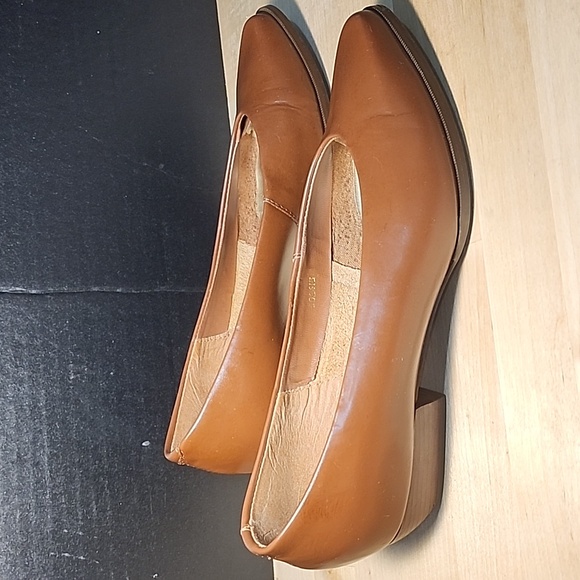 Women’s  Brown Leather Shoes, 1" Heels Studio Roma, Size 6, Brazil - Picture 4 of 8